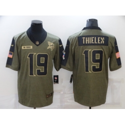 Men's Minnesota Vikings #19 Adam Thielen 2021 Salute To Service Limited Jersey