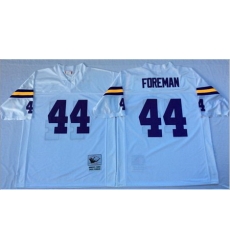 Mitchell&Ness Vikings 44 Chuck Foreman White Throwback Stitched NFL Jersey