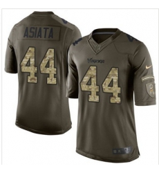 Nike Minnesota Vikings #44 Matt Asiata Green Men 27s Stitched NFL Limited Salute to Service Jersey