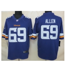 Nike Minnesota Vikings 69 Jared Allen Purple Limited NFL Jersey