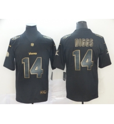 Nike Vikings 14 Stefon Diggs Black Gold Vapor Untouchable Limited Jersey