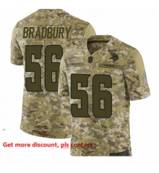 Vikings 56 Garrett Bradbury Camo Men Stitched Football Limited 2018 Salute To Service Jersey