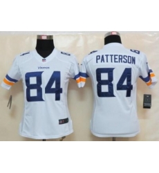 Women Nike Minnesota Vikings 84 Cordarrelle Patterson White Limited NFL Football Jerseys 2013 New Style