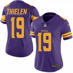 Womens Nike Minnesota Vikings 19 Adam Thielen Elite Purple Rush Vapor Untouchable NFL Jersey