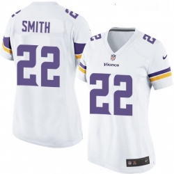 Womens Nike Minnesota Vikings 22 Harrison Smith Game White NFL Jersey