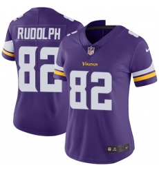 Womens Nike Minnesota Vikings 82 Kyle Rudolph Purple Team Color Vapor Untouchable Limited Player NFL Jersey