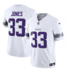 Youth Minnesota Vikings 33 Aaron Jones White F U S E  Winter Warrior Limited Stitched Jersey