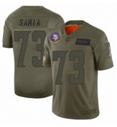 Youth Minnesota Vikings 73 Dru Samia Limited Camo 2019 Salute to Service Football Jersey