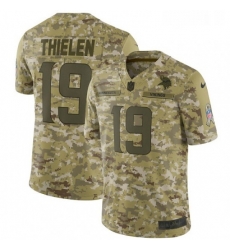 Youth Nike Minnesota Vikings 19 Adam Thielen Limited Camo 2018 Salute to Service NFL Jersey