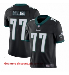 Eagles 77 Andre Dillard Black Alternate Men Stitched Football Vapor Untouchable Limited Jersey