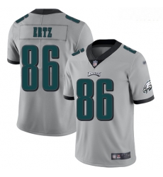 Eagles 86 Zach Ertz Silver Men Stitched Football Limited Inverted Legend Jersey