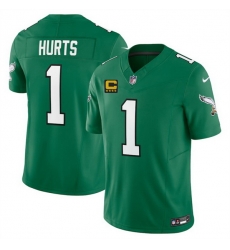 Men Philadelphia Eagles 1 Jalen Jurts Kelly Green 2025 F U S E  With 4 Star C Patch Vapor Untouchable Limited Throwback Stitched Football Jersey Men Philadelphia Eagles 1 Jalen Jurts Kelly Green 2025 F U S E  With 4 Star C Patch Vapor Untouchable Limited Throwback Stitched Football Jersey