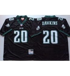 Men Philadelphia Eagles 20 Brian Dawkins Black M&N Throwback Jersey