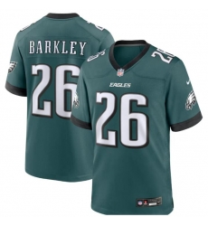 Men Philadelphia Eagles 26 SAQUON BARKLEY Green Vapor Untouchable Limited Stitched Football Jersey