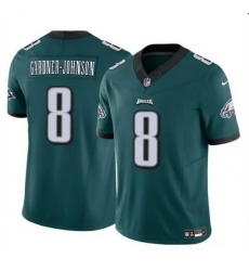 Men Philadelphia Eagles 8 Chauncey Gardner Johnson Green 2024 F U S E Vapor Untouchable Limited Stitched Football Jersey