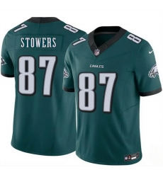 Men Philadelphia Eagles  87 Eli Stowers Green 2026 Draft F U S E  Vapor Untouchable Limited Stitched Football Jersey