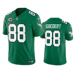 Men Philadelphia Eagles 88 Dallas Goedert Green 2023 F U S E With C Patch Vapor Untouchable Stitched Football Jersey