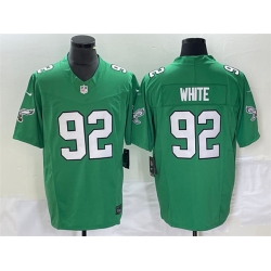 Men Philadelphia Eagles 92 Reggie White Green 2023 F U S E  Vapor Untouchable Stitched Football Jersey