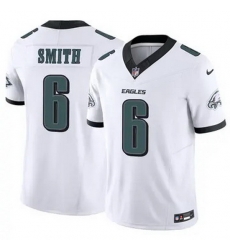 Men Philadelphia Eagles DeVonta Smith #6 White F U S E Stitched NFL Jersey