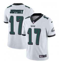 Mens Nike Philadelphia Eagles 17 Alshon Jeffery White Vapor Untouchable Limited Player NFL Jersey