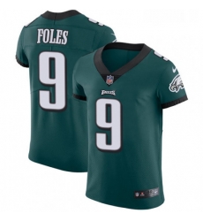 Mens Nike Philadelphia Eagles 9 Nick Foles Midnight Green Team Color Vapor Untouchable Elite Player NFL Jersey