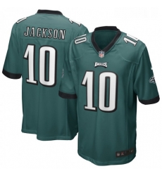 Mens Philadelphia Eagles 10 DeSean Jackson Midnight Green Nike Game Jerse