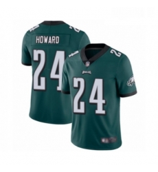 Mens Philadelphia Eagles 24 Jordan Howard Midnight Green Team Color Vapor Untouchable Limited Player Football Jersey