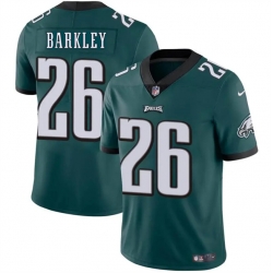 Men's Philadelphia Eagles #26 Saquon Barkley Green Vapor Untouchable Limited Stitched Football Stitched Jersey