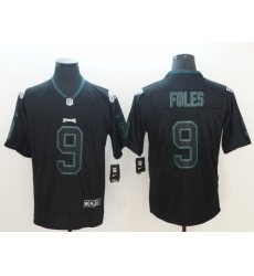 Nike Eagles 9 Nick Foles Black Shadow Legend Limited Jersey