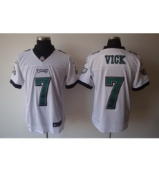 Nike Philadelphia Eagles 7 Michael Vick White Elite NFL Jersey