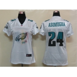 Nike Womens Philadelphia Eagles #24 Asomugha White Jerseys