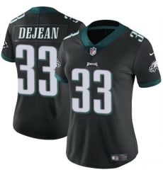 Women Philadelphia Eagles 33 Cooper DeJean Black 2024 Draft Vapor Untouchable Limited Stitched Football Jersey