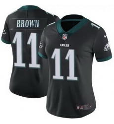 Women Philadelphia Eagles A.J. Brown #11 Black F U S E Stitched NFL Jersey