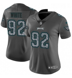 Womens Nike Philadelphia Eagles 92 Reggie White Gray Static Vapor Untouchable Limited NFL Jersey