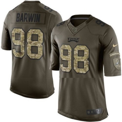 Nike Eagles #98 Connor Barwin Green Youth Stitched NFL Limited Salute to Service Jersey