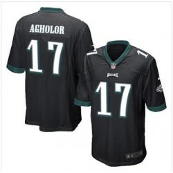 Youth NEW Eagles #17 Nelson Agholor Black Alternate Stitched NFL Elite Jersey