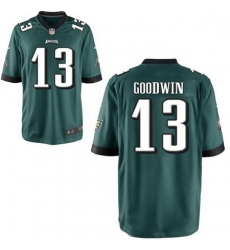 Youth Nike Eagles 13 Marquise Goodwin Green Vapor Limited Stitched NFL Jersey