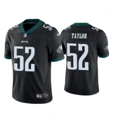 Youth Nike Eagles 52 Davion Taylor Black Vapor Limited NFL Stitched Jersey