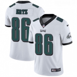 Youth Nike Philadelphia Eagles 86 Zach Ertz White Vapor Untouchable Limited Player NFL Jersey