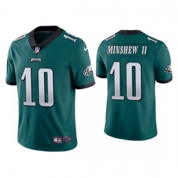 Youth Philadelphia Eagles 10 Gardner Minshew II Green Vapor Untouchable Limited Stitched Football Jersey 