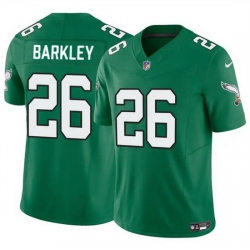 Youth Philadelphia Eagles 26 Saquon Barkley Green 2023 F U S E Vapor Untouchable Limited Throwback Stitched Football Jersey