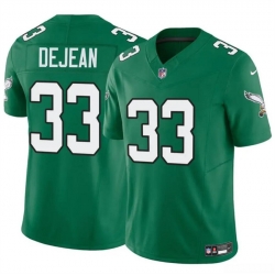 Youth Philadelphia Eagles 33 Cooper DeJean Green 2024 Draft F U S E Vapor Untouchable Throwback Limited Stitched Football Jersey