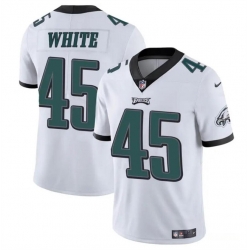 Youth Philadelphia Eagles 45 Devin White White Vapor Untouchable Limited Stitched Football Jersey