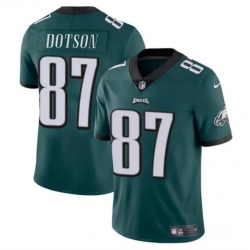 Youth Philadelphia Eagles 87 Jahan Dotson Green Vapor Untouchable Limited Stitched Football Jersey