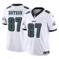 Youth Philadelphia Eagles 87 Jahan Dotson White F U S E Vapor Untouchable Limited Stitched Football Jersey