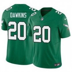 Youth Philadelphia Eagles Brian Dawkins #20 Green Vapor Limited Stitched NFL Jersey