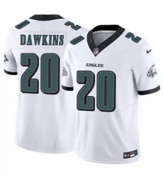 Youth Philadelphia Eagles Brian Dawkins #20 White F U S E Stitched NFL Jersey