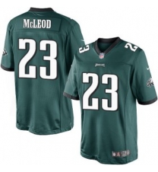 youth nike philadelphia eagles #23 rodney mcleod  midnight green team color nfl jersey