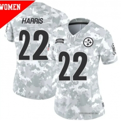 Men Pittsburgh Steelers #22 Najee Harris 2024 Arctic Camo Salute To Service Limited Stitched Football Jersey