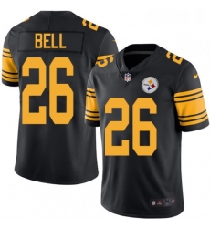 Mens Nike Pittsburgh Steelers 26 LeVeon Bell Limited Black Rush Vapor Untouchable NFL Jersey